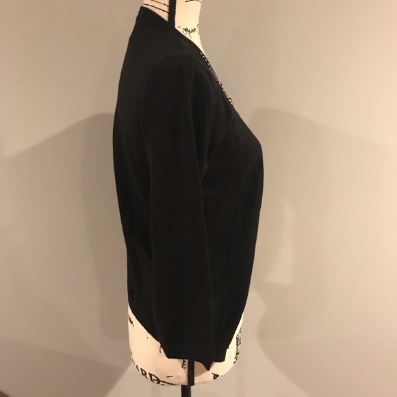 ‼️HUGE SALE‼️ NWT Sisters Black Jeweled Cardigan - Picture 4 of 8